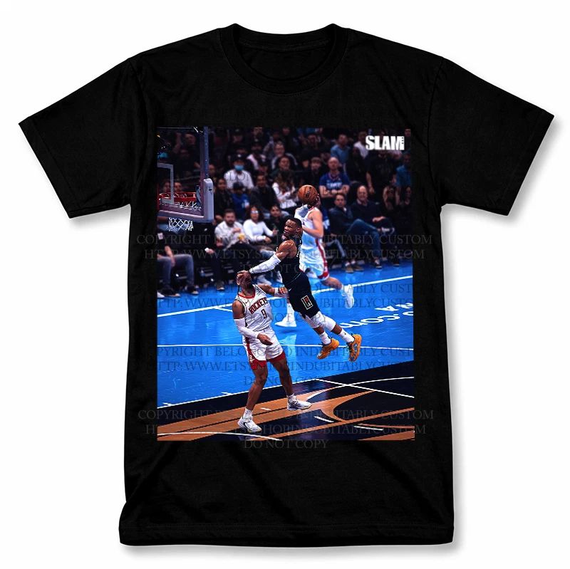 Russell Westbrook Dunk Vintage Basketball Fan Tee Tee Unisex T-shirt, Sweatshirt, Hoodie (1)
