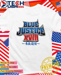 Yuji Nagata’s Blue Justice XVIII logo shirt