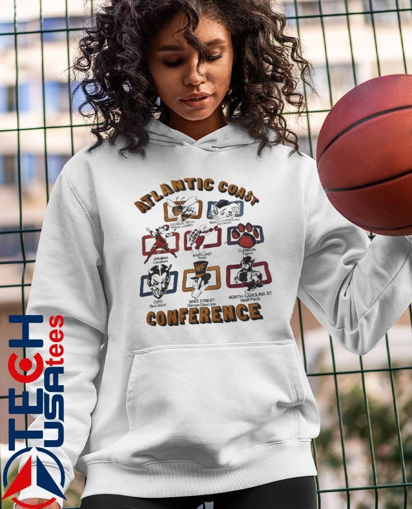 Atlantic Coast Conference 8 Team mascots shirt