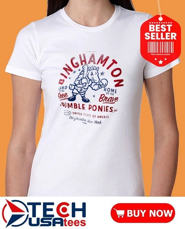 Binghamton Rumble Ponies 4th of July America’s 250th Home of the Brave shirt