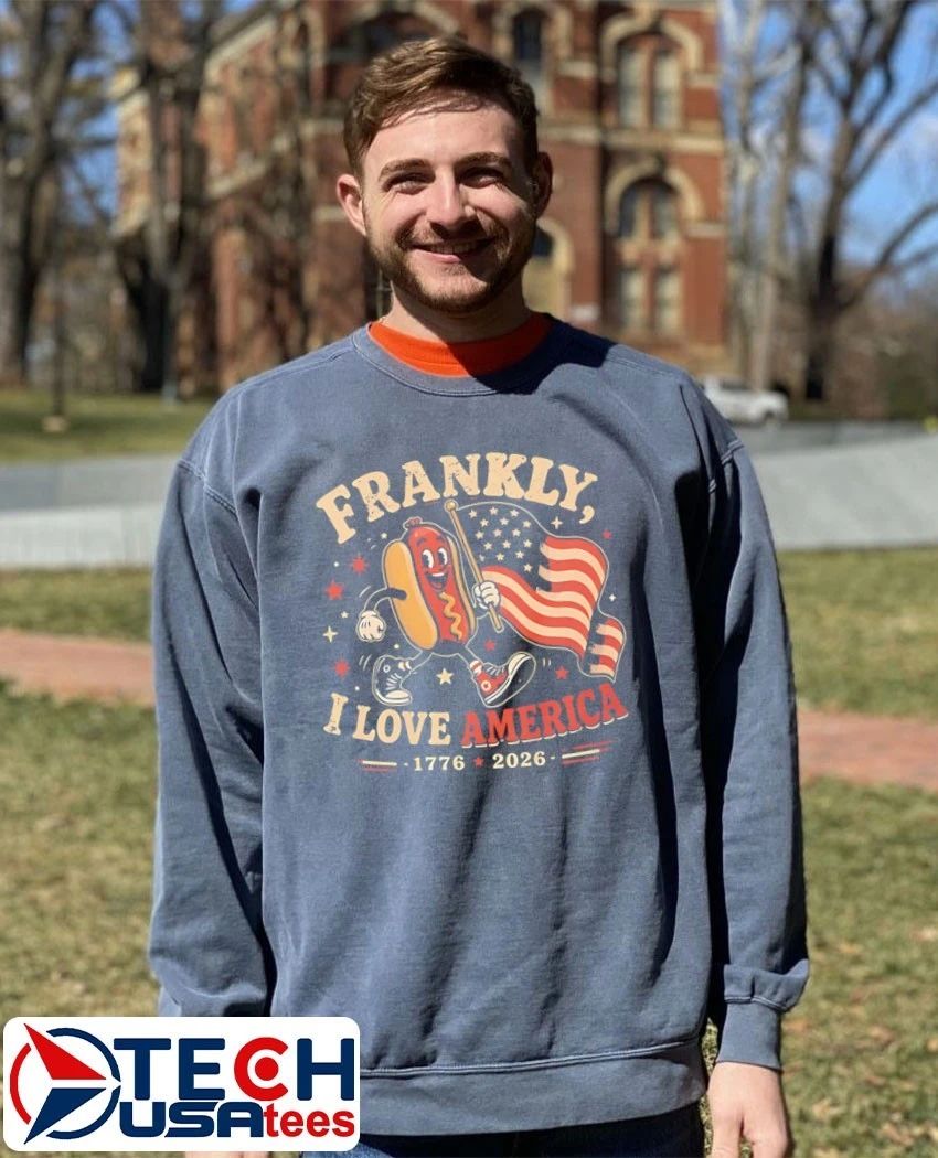 Frankly I love America 1776-2026 4th Of July Hot Dog shirt