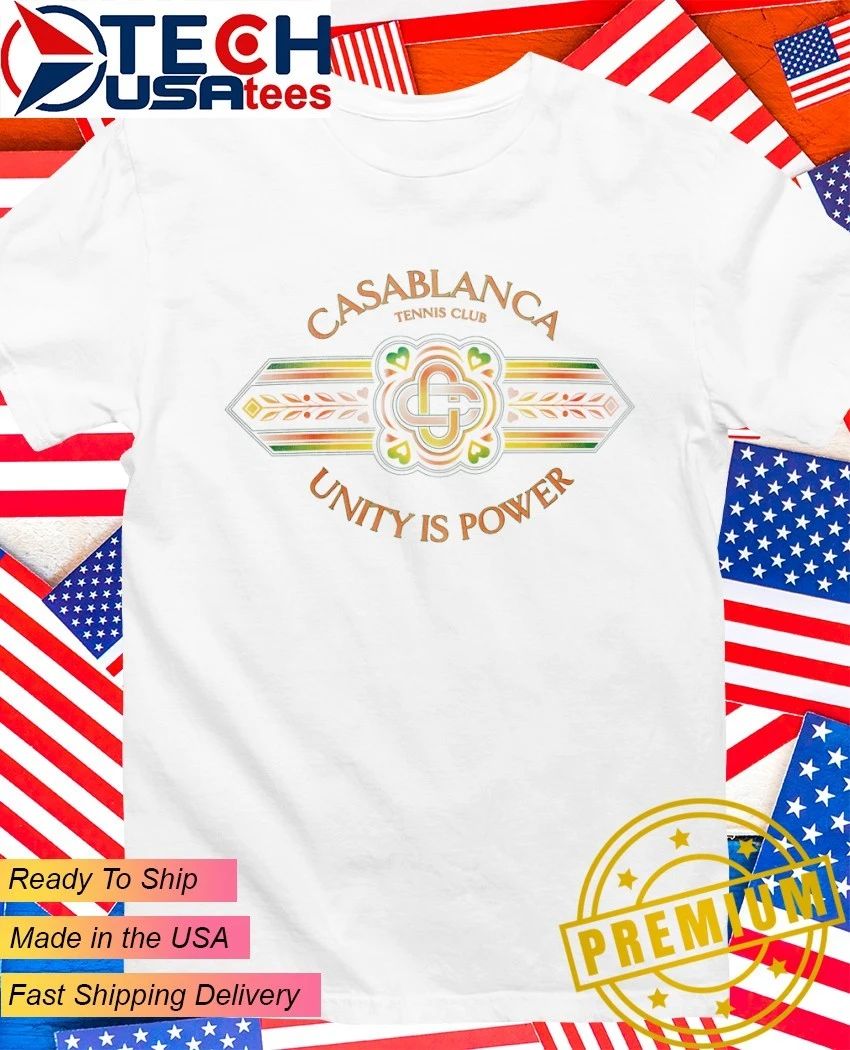 Casablanca Unity is Power Tennis Club shirt