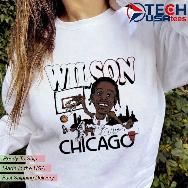 Caleb Wilson Chicago Bulls Rookie caricature signature shirt