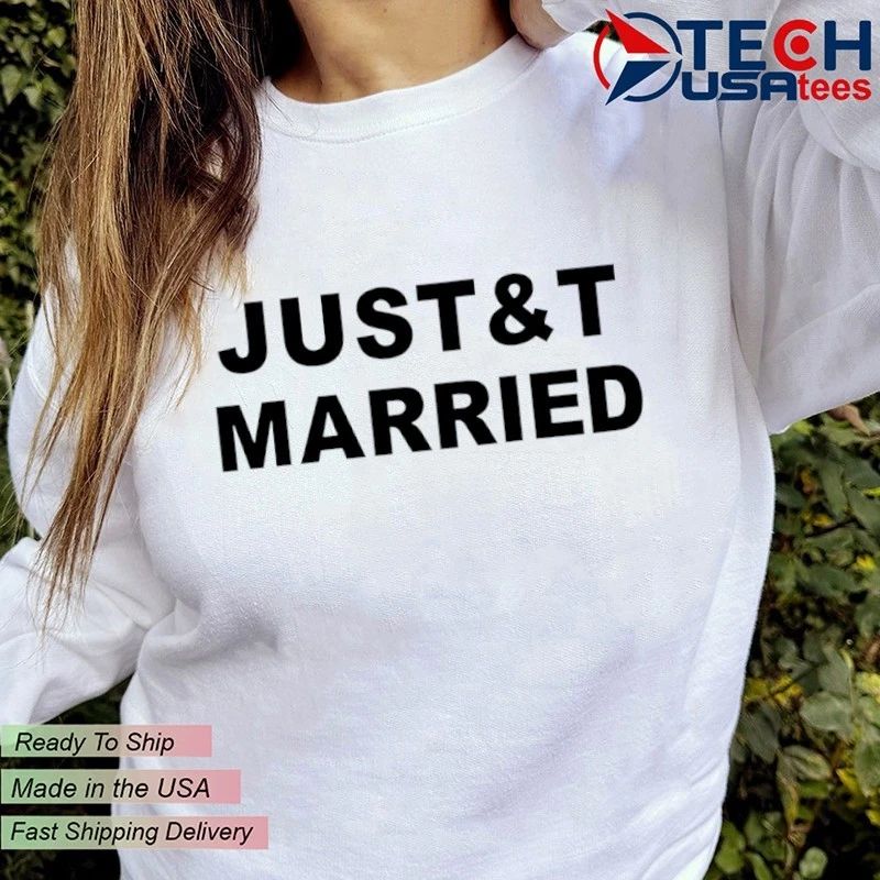 Taylor and Travis Kelce Wedding Just and T Married shirt