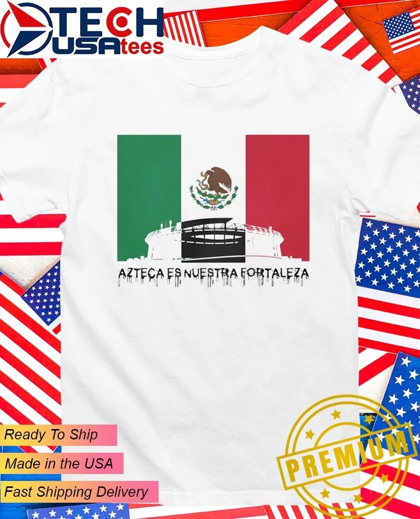 Estadio Azteca Altitude Mexico Football flag shirt