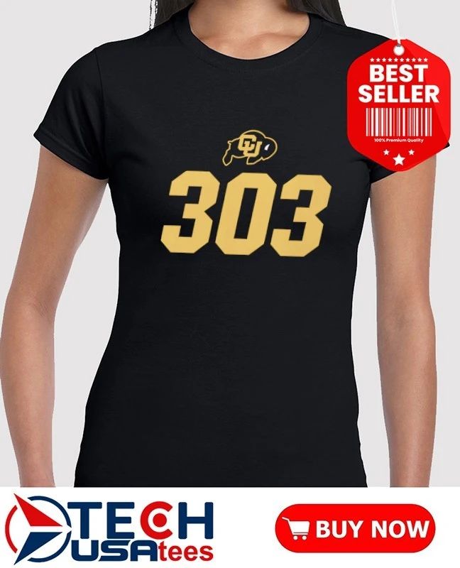 Deion Sanders Colorado Buffaloes Boulder 303 shirt