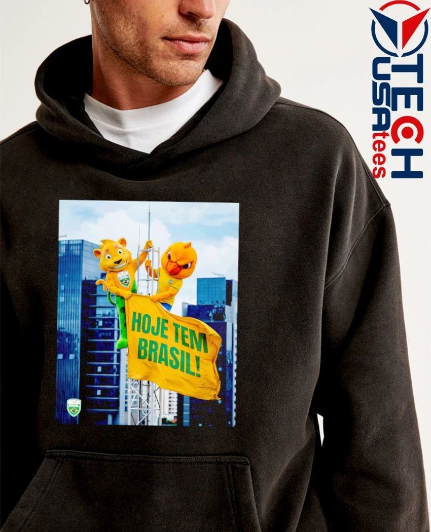 Hoje Tem Brazil mascot Empire State Building parody shirt