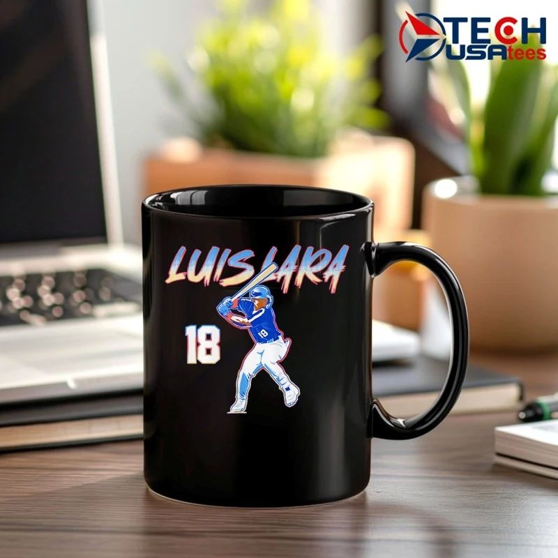 Luis Lara 18 Milwaukee Brewers slugger swing shirt