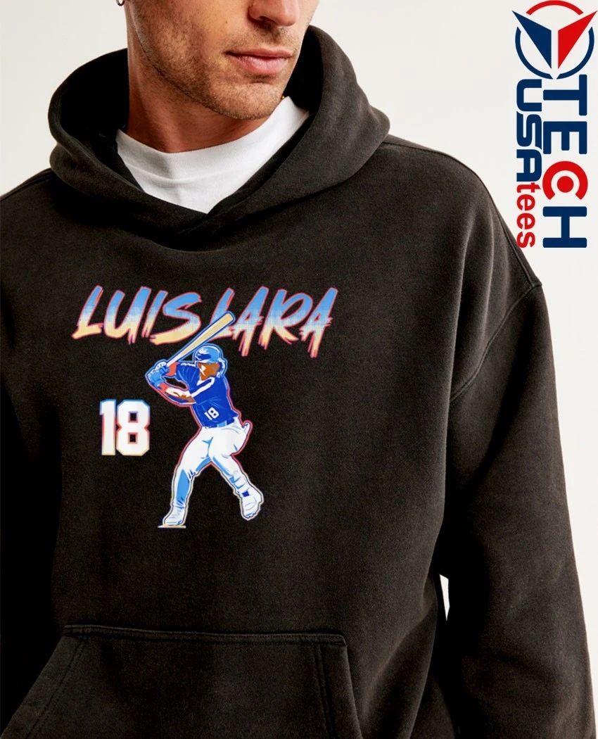 Luis Lara 18 Milwaukee Brewers slugger swing shirt