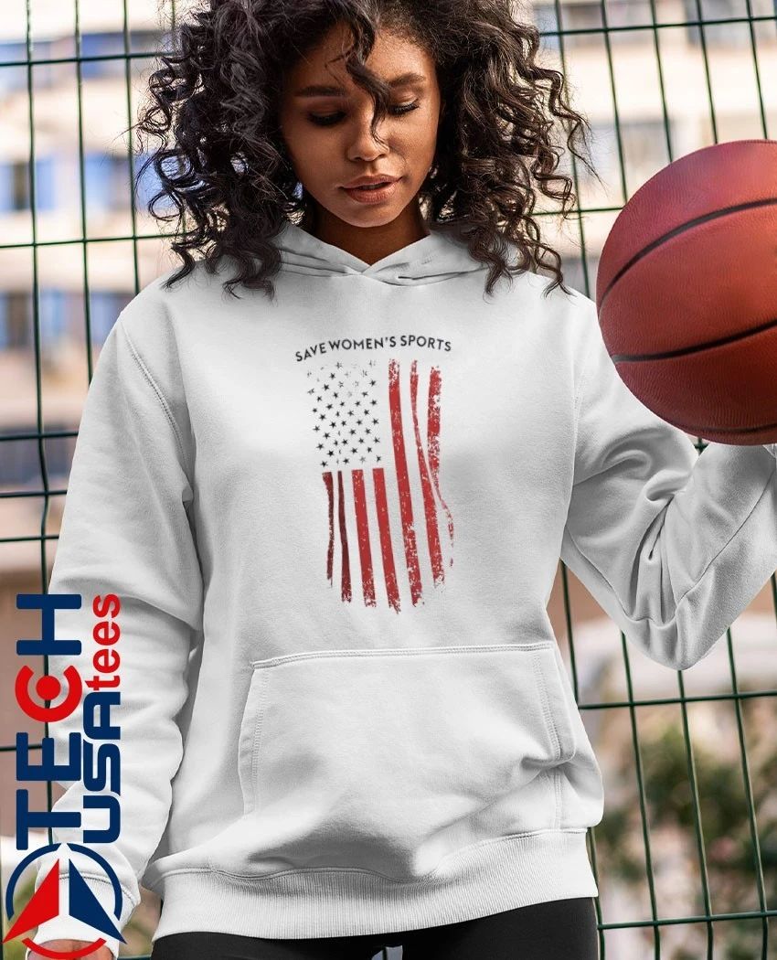 Save Women’s Sports XX-XY Athletics flag shirt