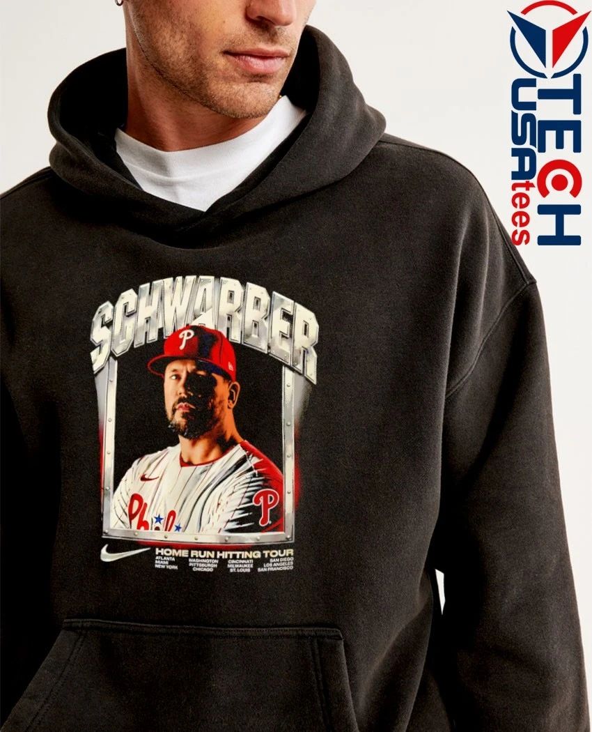 Kyle Schwarber Philadelphia Phillies Home Run Hitting Tour shirt