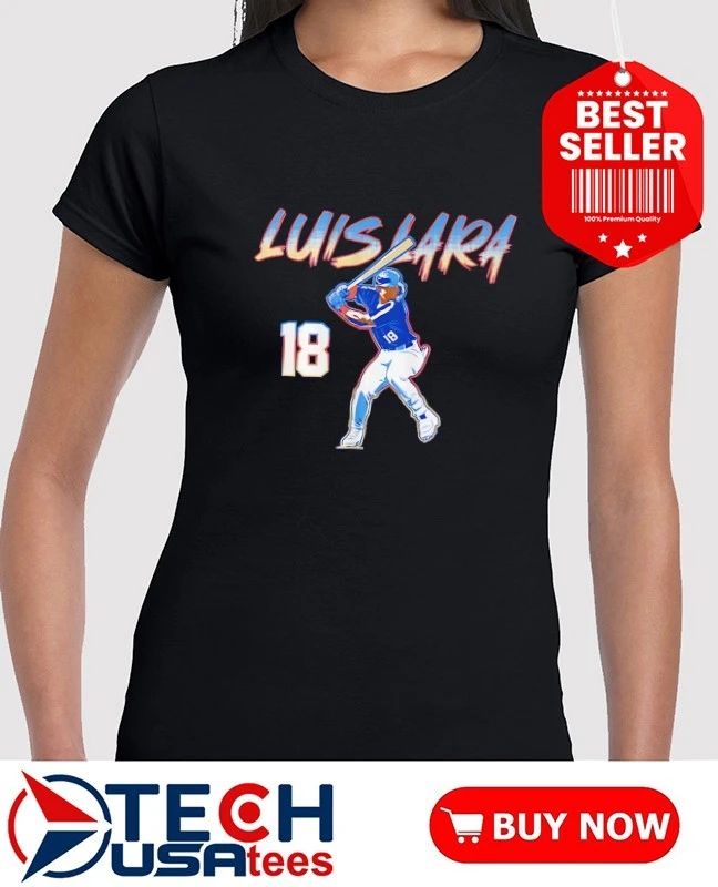 Luis Lara 18 Milwaukee Brewers slugger swing shirt