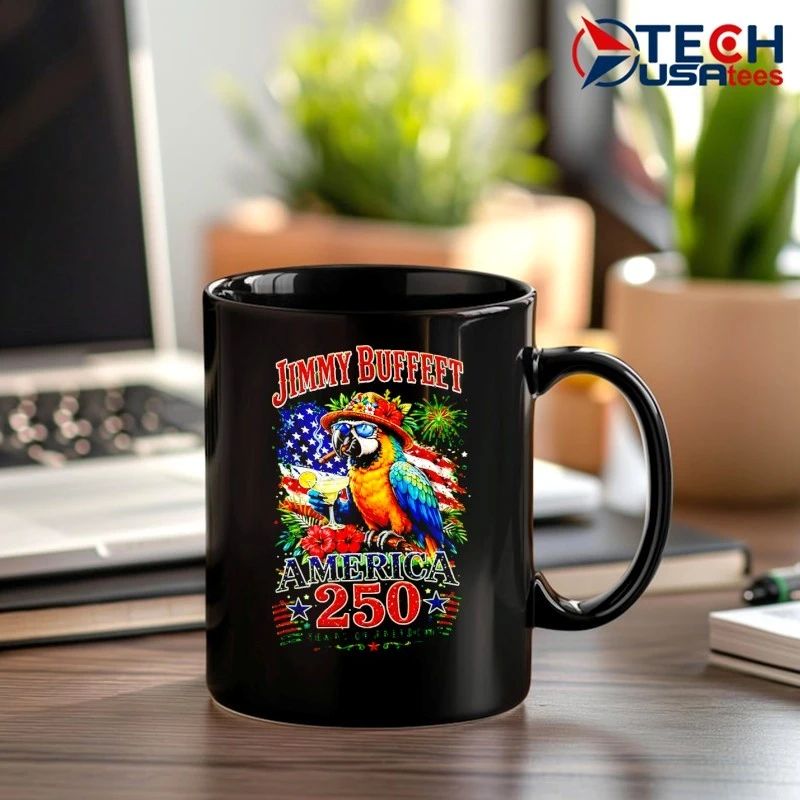 Jimmy Buffett America 250 Years Of Freedom Parrot smoking shirt