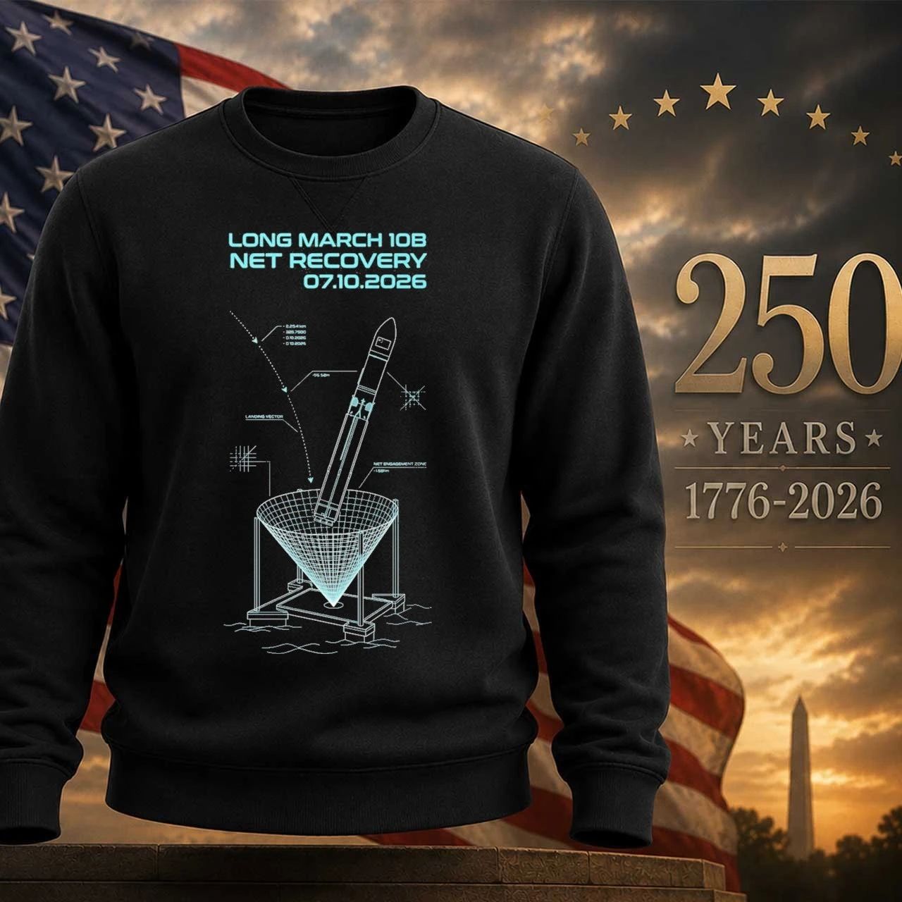 Long March 10B Rocket Recovery Shirt