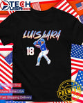 Luis Lara 18 Milwaukee Brewers slugger swing shirt