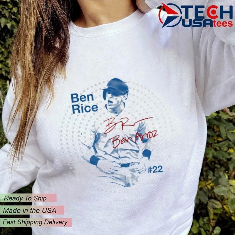 Ben Rice No. 22 New York Yankees star player signature shirt