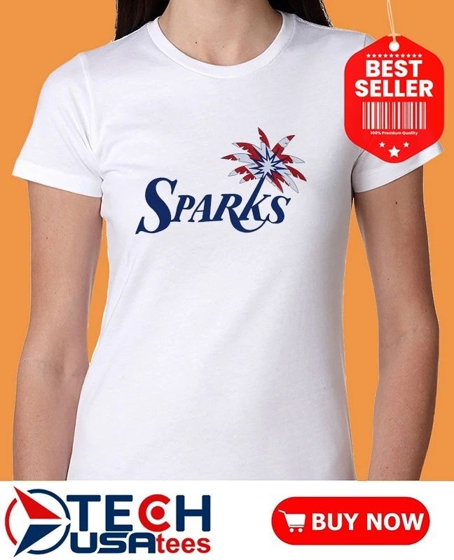 Stars stripes and Los Angeles Sparks Palm Tree flag shirt