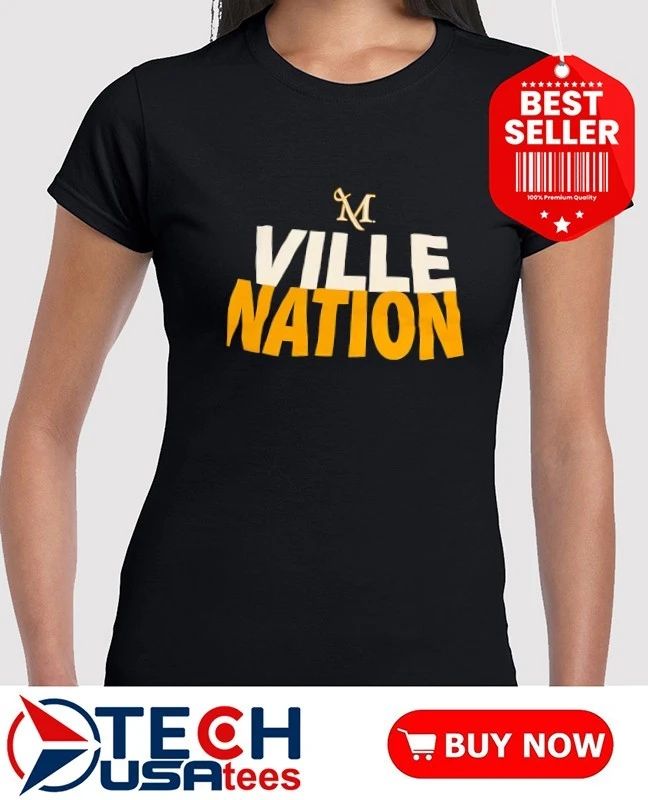Manhattanville University Ville Nation logo shirt