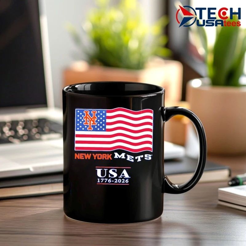New York Mets USA 1776-2026 flag shirt
