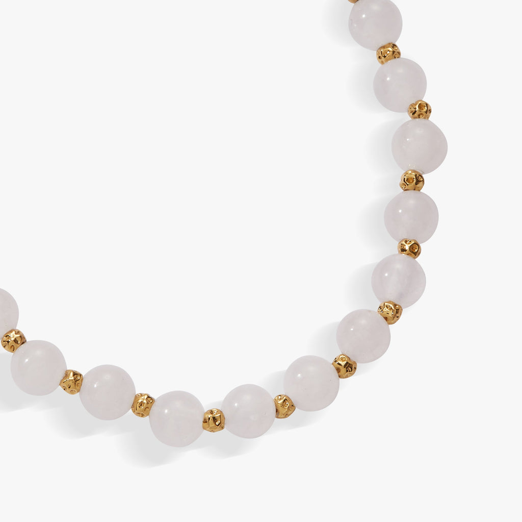 White Jade Healing Stone Stretch Bracelet T-Shirts