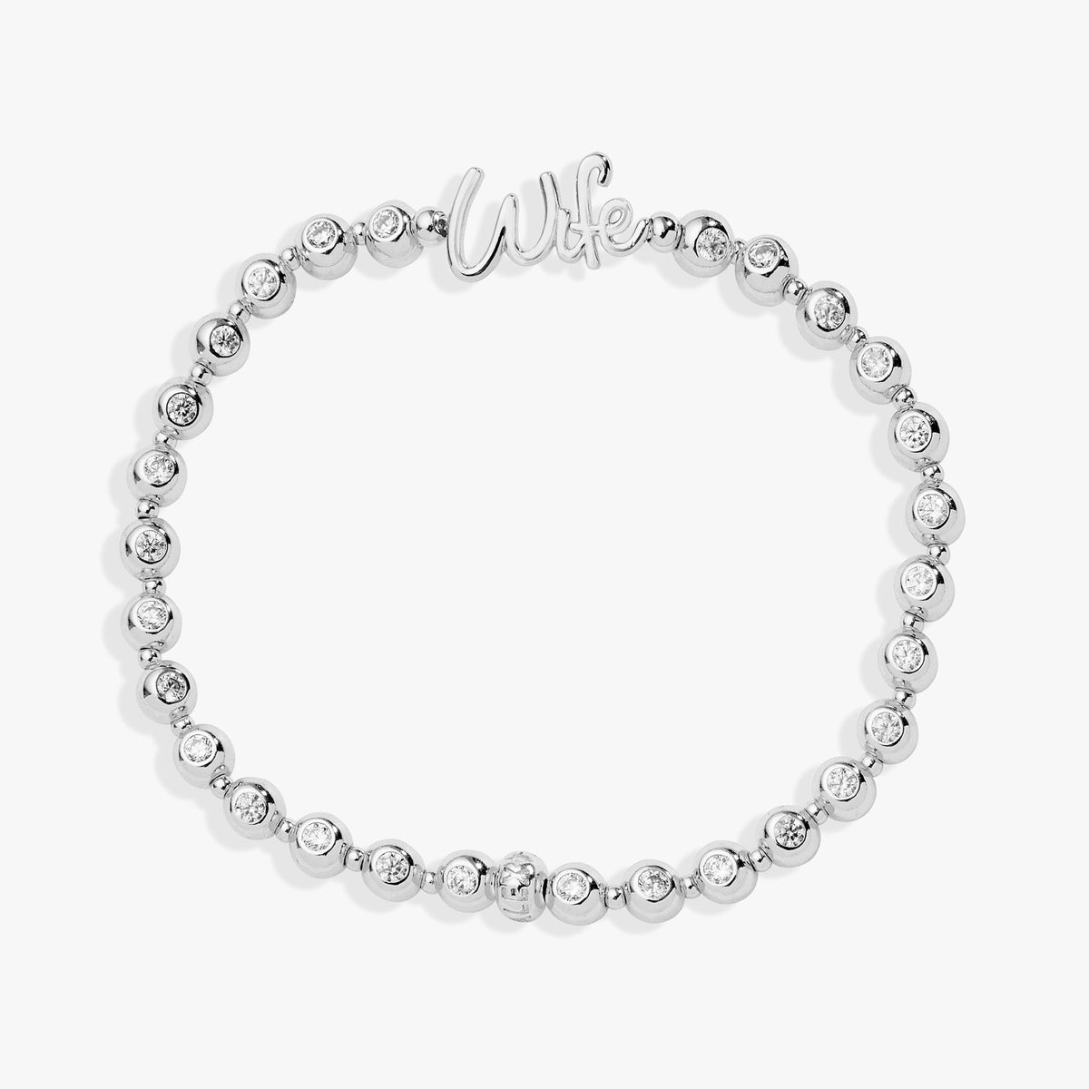 Wife Elongated Crystal Stretch Bracelet T-Shirts