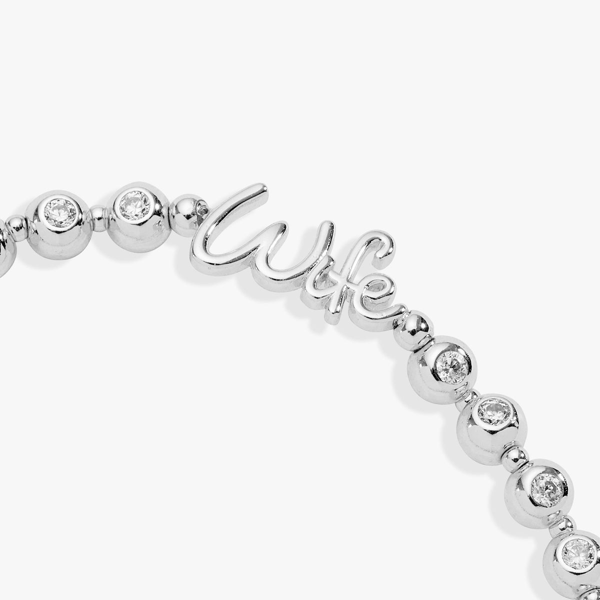 Wife Elongated Crystal Stretch Bracelet T-Shirts