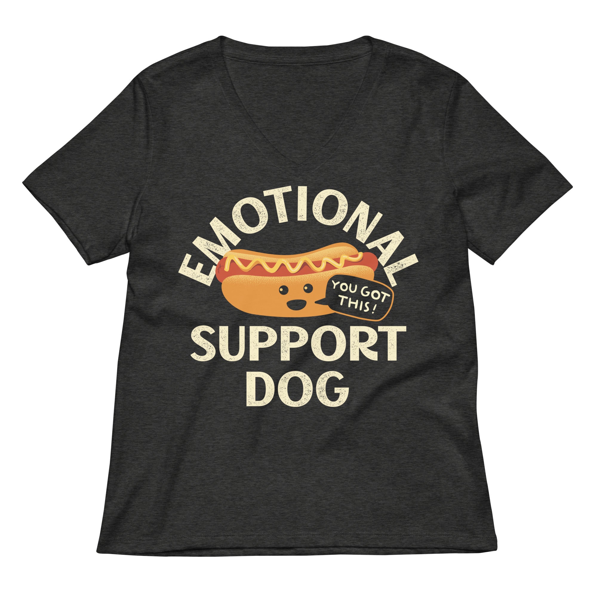 Emotional Support Dog Limited Edition Drop Women's V-Neck Tee