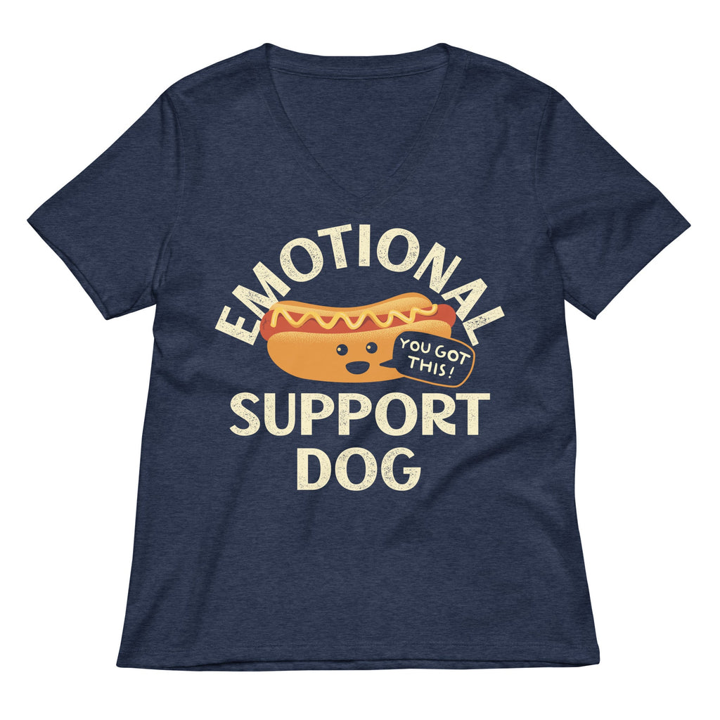 Emotional Support Dog Limited Edition Drop Women's V-Neck Tee