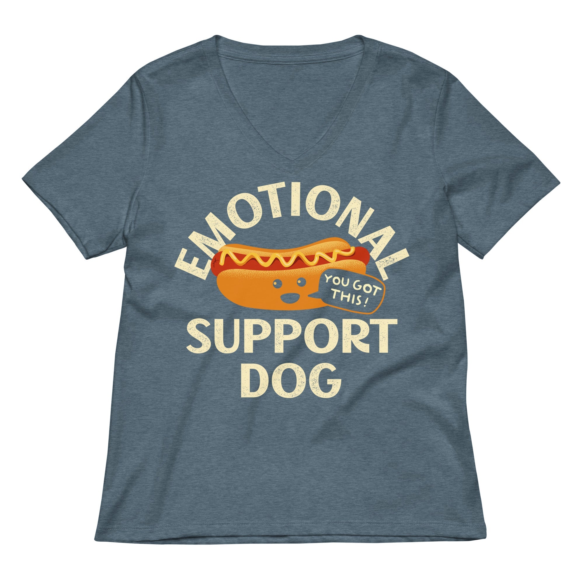 Emotional Support Dog Limited Edition Drop Women's V-Neck Tee